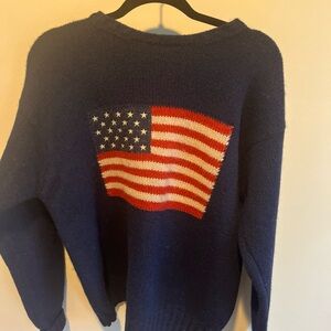 Vintage Polo By Ralph Lauren Wool Flag Sweater size L